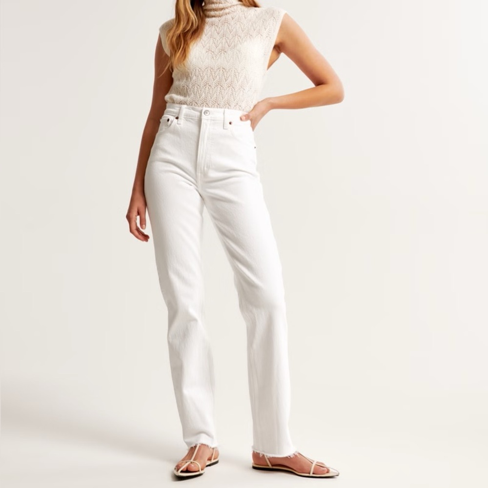 Abercrombie 90s curve love straight jeans